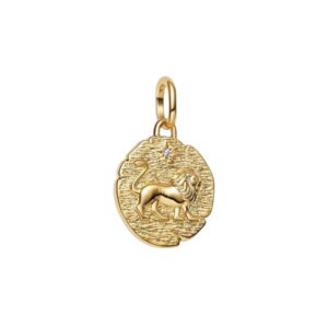 Charm Medallón León Recubrimiento en Oro de 14k  763974C01