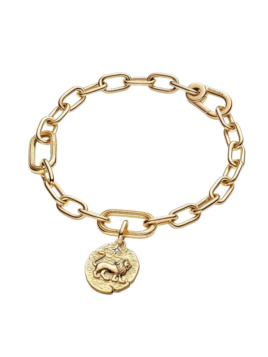 Charm Medallón León Recubrimiento en Oro de 14k 763974C01 - Imagen 3