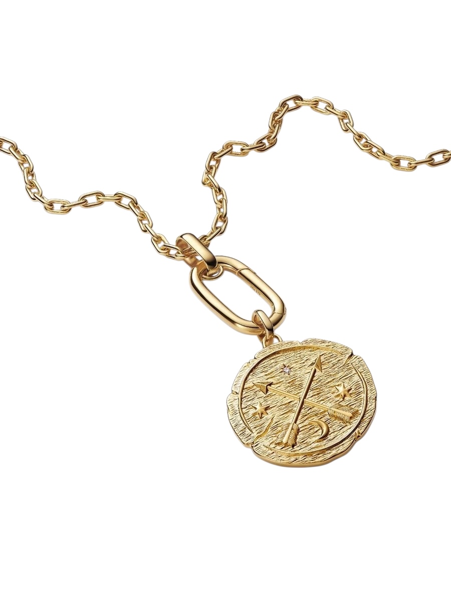 Charm Medallón Grande Flechas Cruzadas Recubrimiento en oro de 14k 764084C01 - Imagen 3