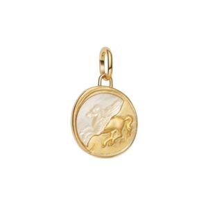 Charm Medallón Pegaso  Recubrimiento en Oro de 14k  764090C01