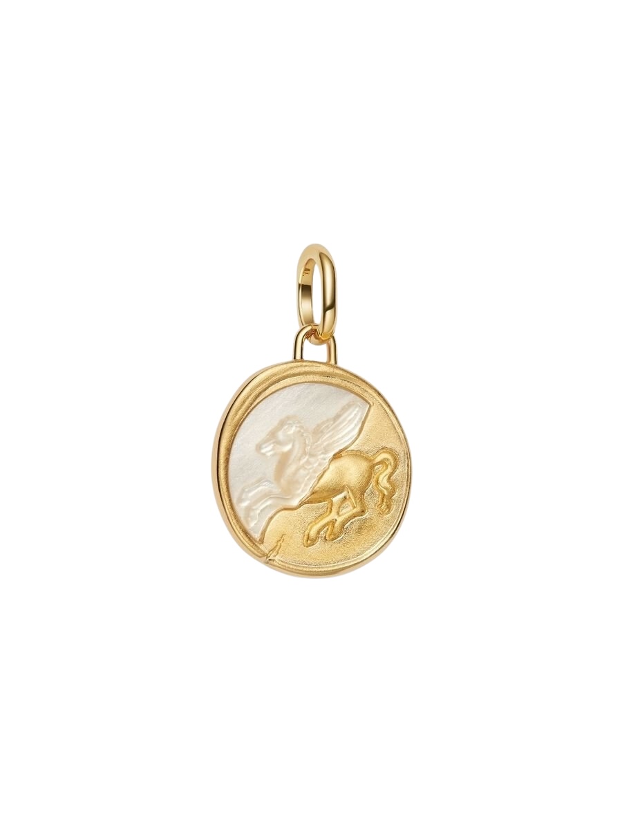 Charm Medallón Pegaso Recubrimiento en Oro de 14k 764090C01