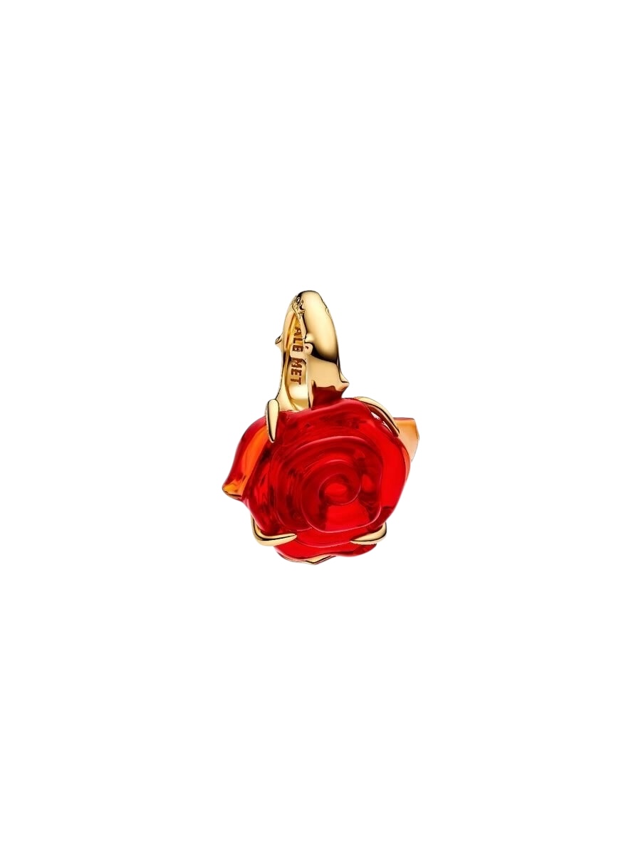 Charm Colgante Rosa Encantada de la Bella y la Bestia de Disney 764018C01