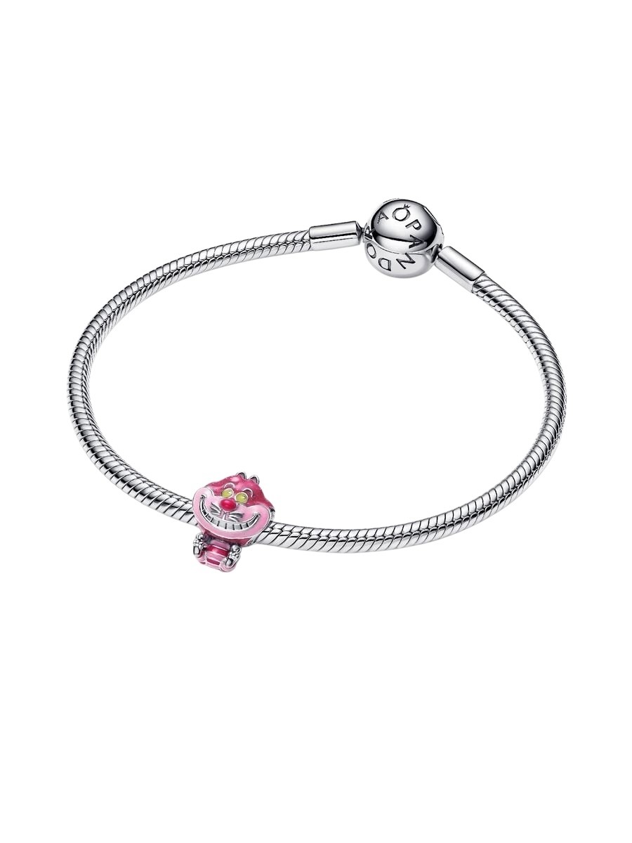 Charm Gato de Cheshire de Alicia en el Pais de las Maravillas de Disney PLata de ley 794025C01 - Imagen 3