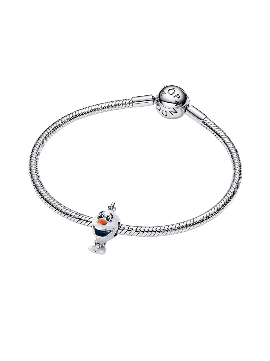 Charm Olaf de Frozen de Disney PLata de ley 793978C01 - Imagen 3