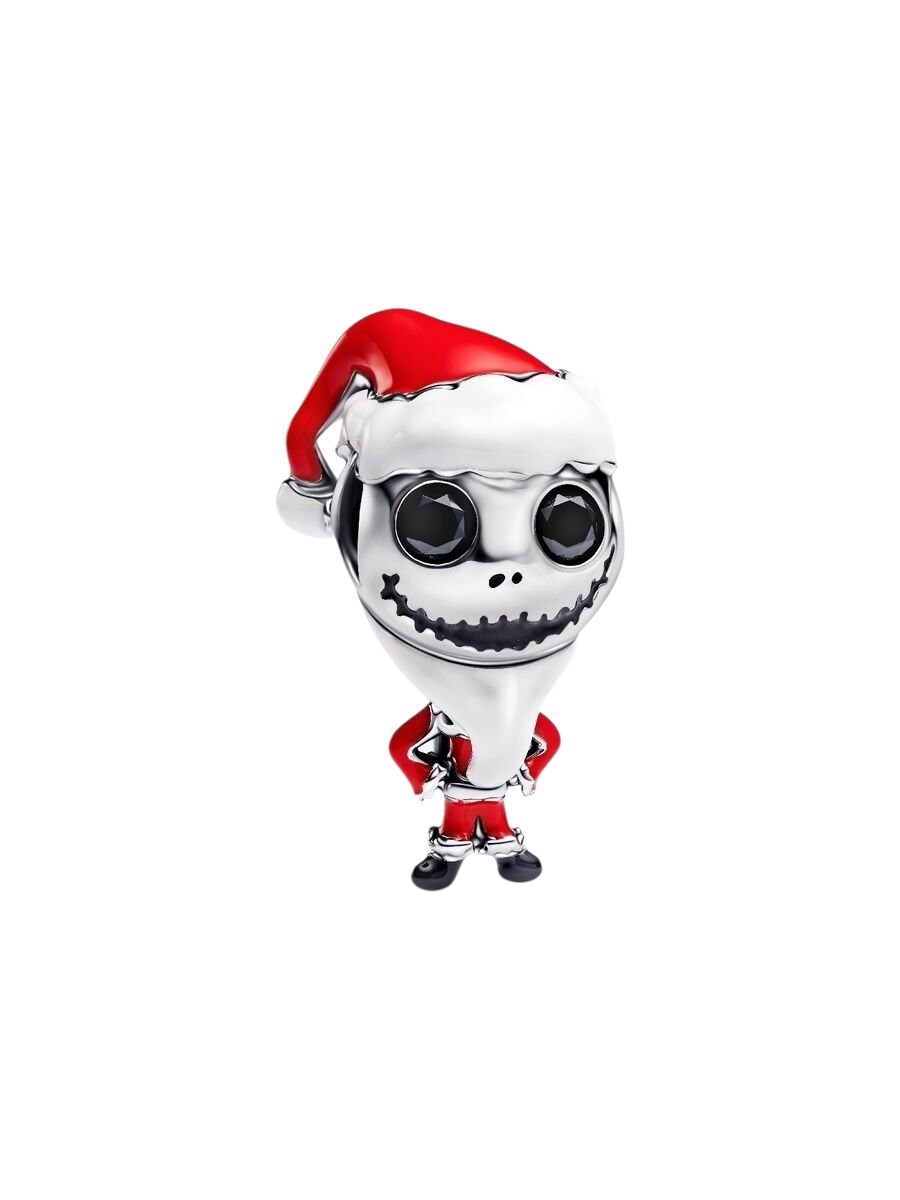 Charm Jack Skellington de Pesadilla antes de Navidad de Disney Plata de ley 793979C01