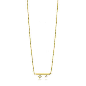 Cadena Asymetric Line Oro y Diamantes GD169OA