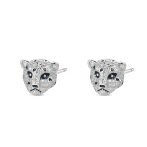 Pendientes Plata Pantera Circonitas