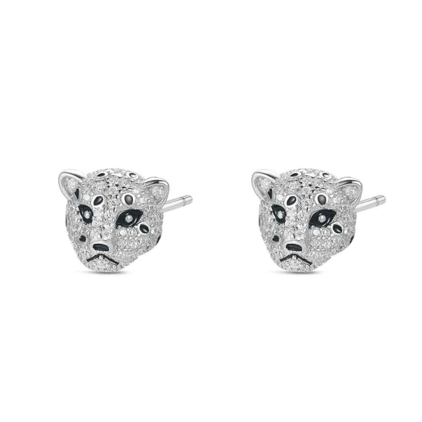 Pendientes Plata Pantera Circonitas