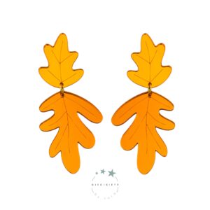 Pendientes Hojas de Otoño Naranjas