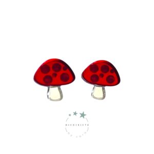 Pendientes Mini Setita Roja