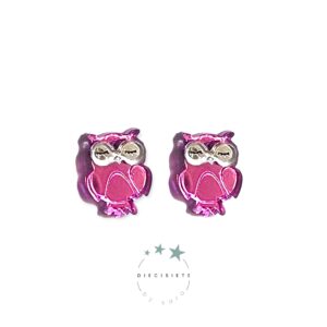 Pendientes Mini Buhito Rosa