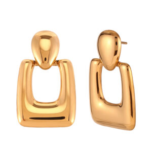 Pendientes Acero Dorado Aurora