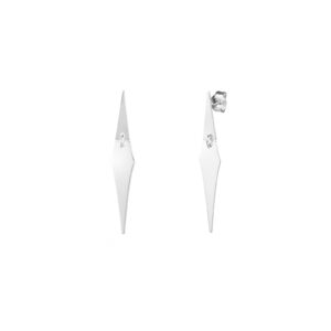 Pendientes Plata Largos Rombo