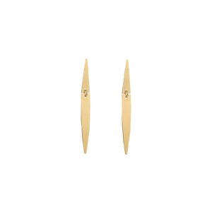 Pendientes Plata Dorado Largos Triangular