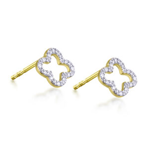 Pendientes Cartuja Oro y Diamantes GB228OA