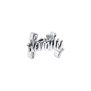 Charm Familia Escrito a Mano Plata de Ley 794250C01