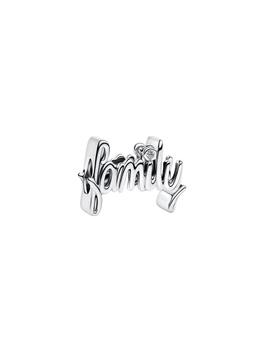 Charm Familia Escrito a Mano Plata de Ley 794250C01
