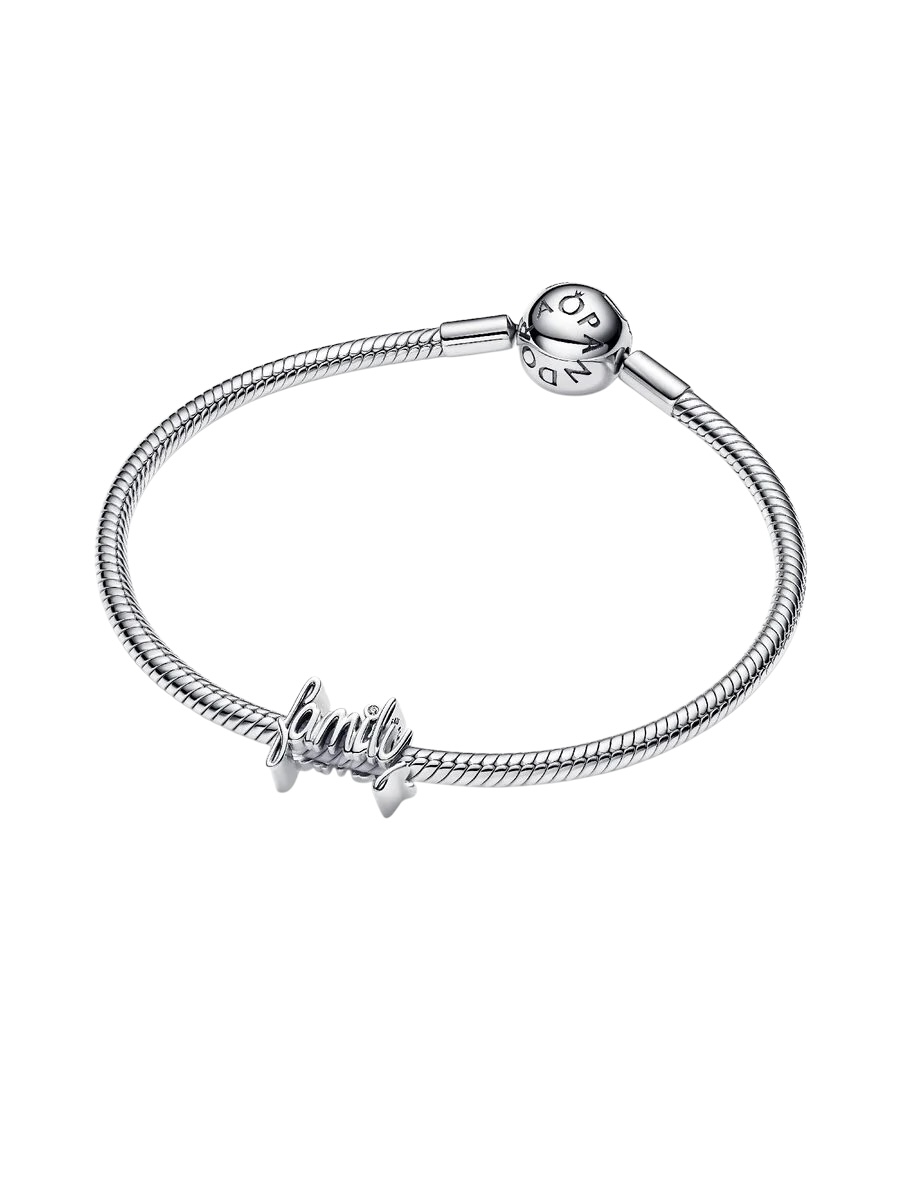 Charm Familia Escrito a Mano Plata de Ley 794250C01 - Imagen 3