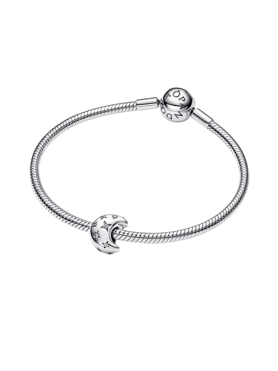 Charm Luna Creciente en Plata de Primera Ley 794254C01 - Imagen 2
