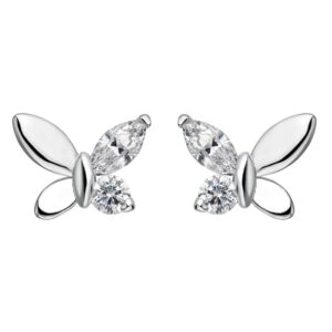Pendientes Plata Mariposa Ala de Circonita SEA-101-409-UU