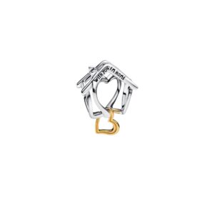 Charm Hogar y Corazón Plata  de Ley 764145C00