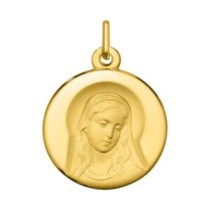 Medalla Oro Amarillo 18k Virgen