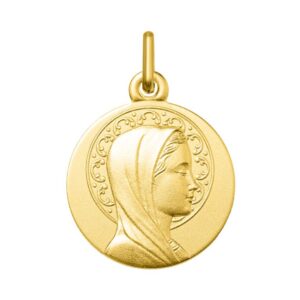 Medalla Oro Amarillo 18k Virgen