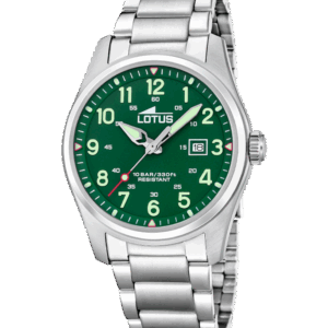 Reloj Lotus Minimalist For Him Verde Correa de Acero Inoxidable 19054/3