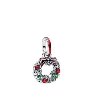 Charm Colgante Doble Corona Navideña 794238C01