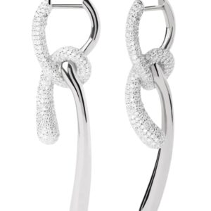 Pendientes de PLata Pave Twist