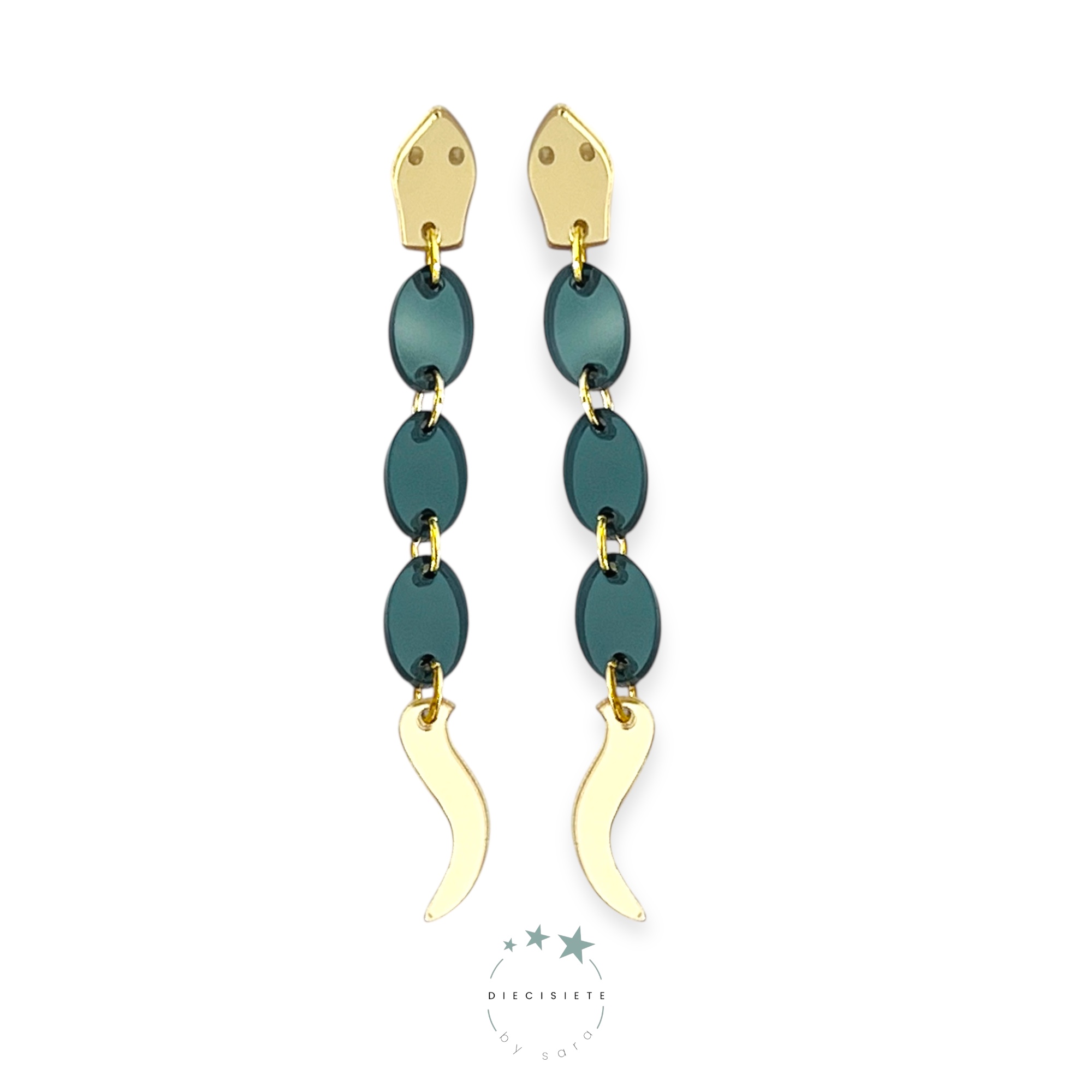 Pendientes Serpiente Gold