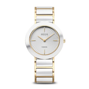 Reloj Bering Cerámica Blanco Dorado 11435-758