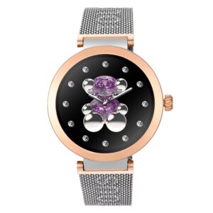 RELOJ SMARTWATCH CON BRAZALETE DE ACERO Y ACERO ROSADO S-CONNECT 3000148000