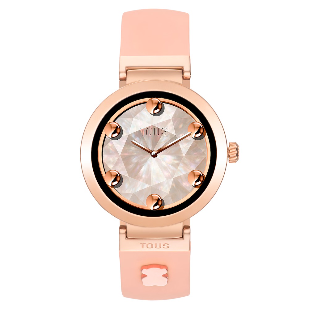 RELOJ SMARTWATCH CON CORREA NUDE Y MOTIVOS DE ACERO ROSADO S-CONNECT CHARMS 3000147800