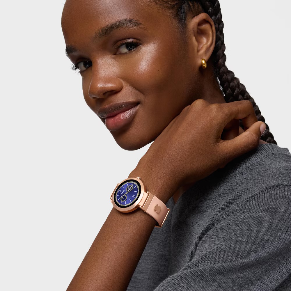 RELOJ SMARTWATCH CON CORREA NUDE Y MOTIVOS DE ACERO ROSADO S-CONNECT CHARMS 3000147800 - Imagen 4