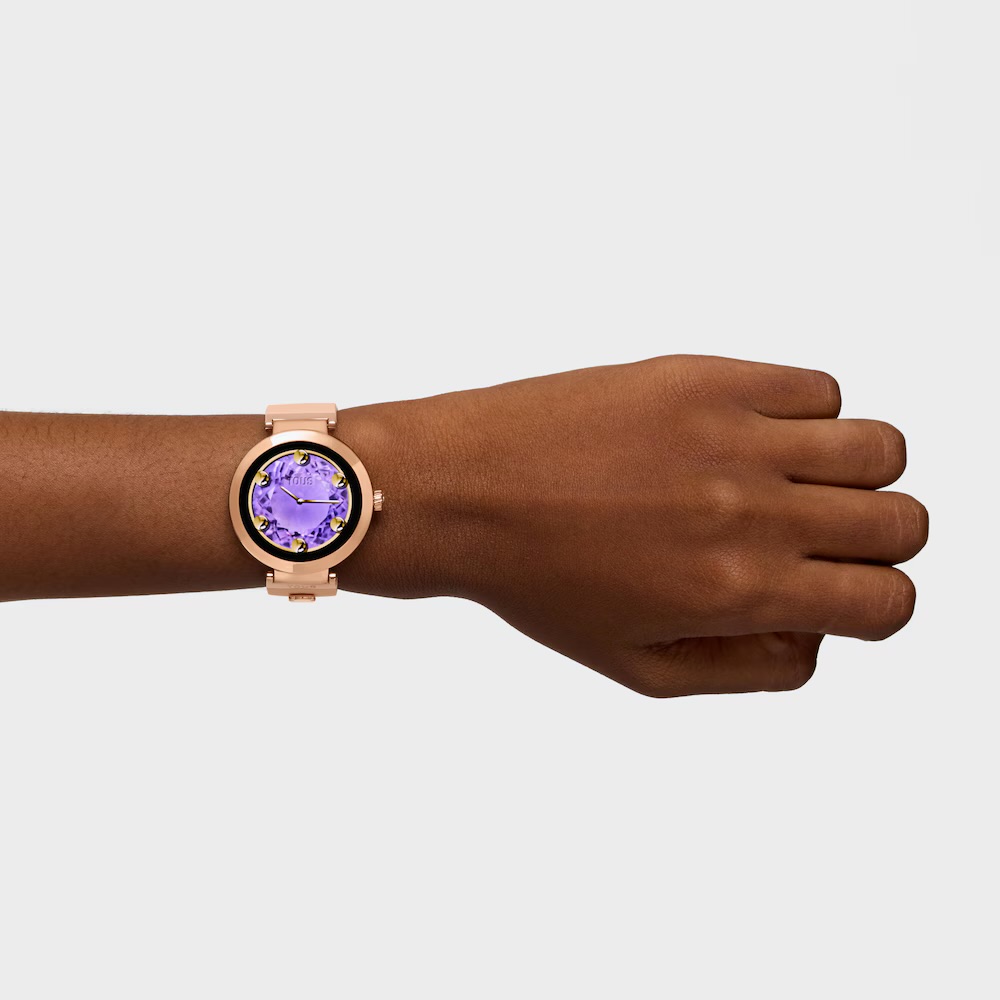 RELOJ SMARTWATCH CON CORREA NUDE Y MOTIVOS DE ACERO ROSADO S-CONNECT CHARMS 3000147800 - Imagen 5