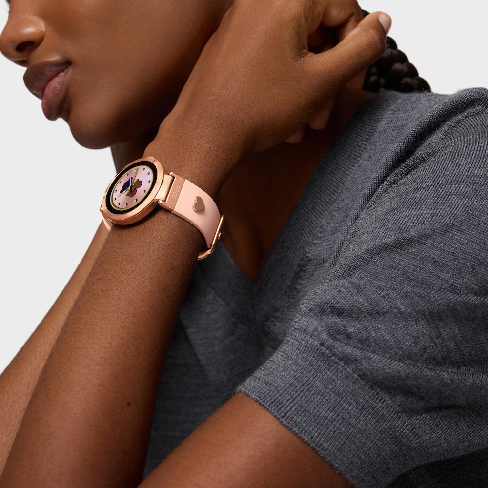 RELOJ SMARTWATCH CON CORREA NUDE Y MOTIVOS DE ACERO ROSADO S-CONNECT CHARMS 3000147800 - Imagen 7