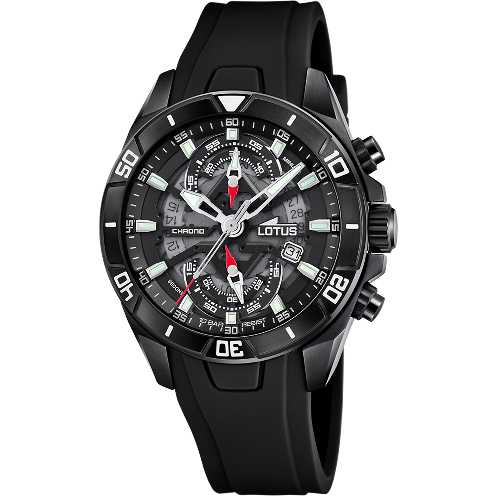 Reloj Lotus Crono Vortex Negro 18945/6