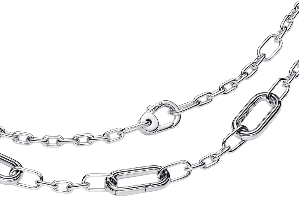 Collar Cinco Eslabones Plata de primera ley 393861C00 - Imagen 2