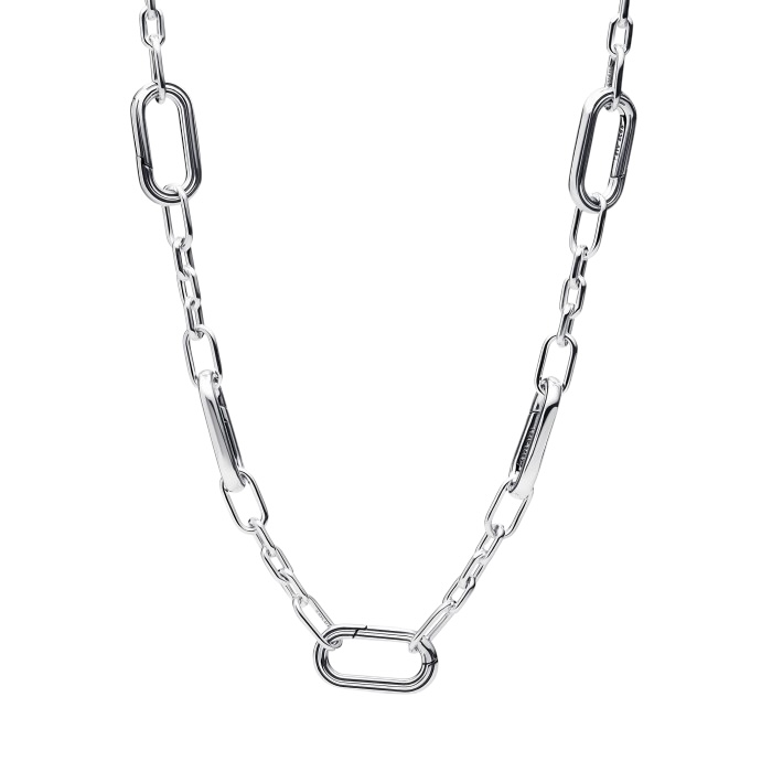 Collar Cinco Eslabones Plata de primera ley 393861C00