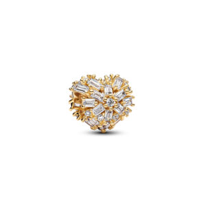 Charm Corazón Brillante Recubrimiento de Oro de 14k 764240C01