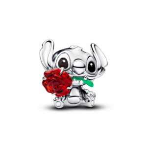 Charm Stitch de Disney con Rosa Cristal de Murano 794378C01