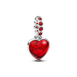 Charm Colgante Doble Corazón Cristal de Murano Rojo 794429C01
