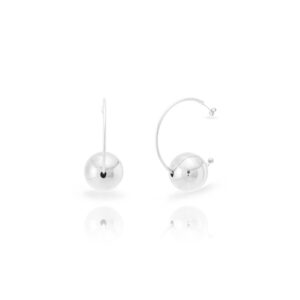 Pendientes Acero Aro Bola