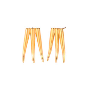 Pendientes Acero Dorado Garra