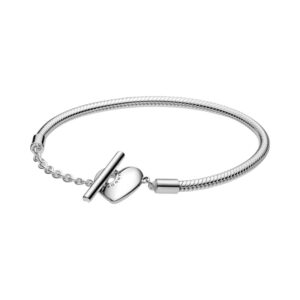 Pulsera de Cadena de Serpiente Barea en T y Corazón 599285C00