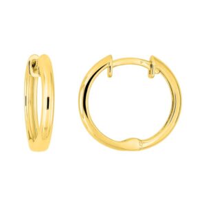 Pendientes Oro 18k Aro Liso