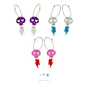Pendientes Aro Skull Thunder