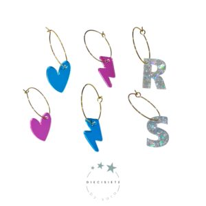 Pendientes Aro Inicial Y Motivo