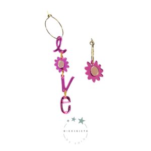 Pendientes Aro Amor y Margaritas